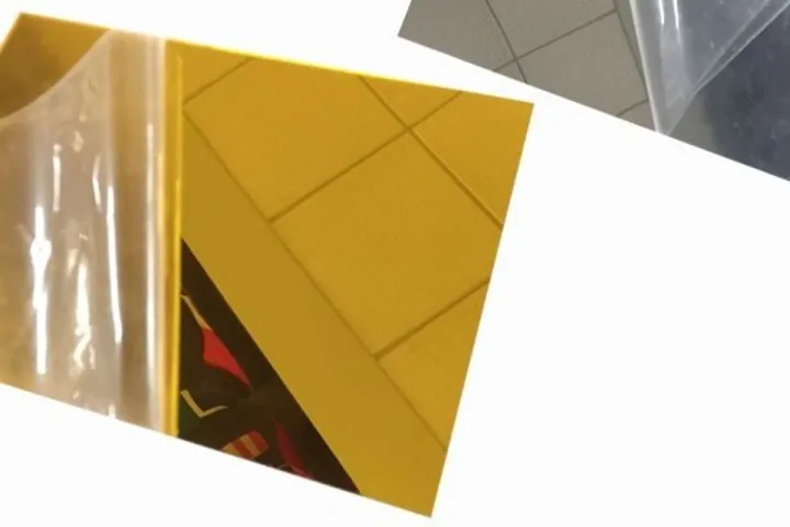 Gold acrylic mirror sheet product for custom decorative wholesale projects